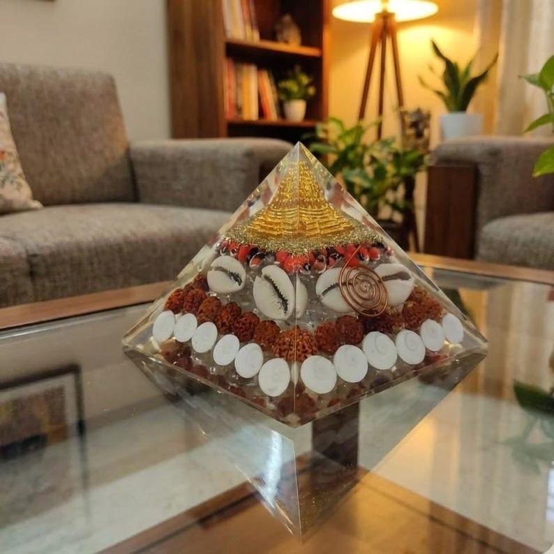 Handmade Buddha Orgone Energy Generator, Vastu Reiki Meditation Tool