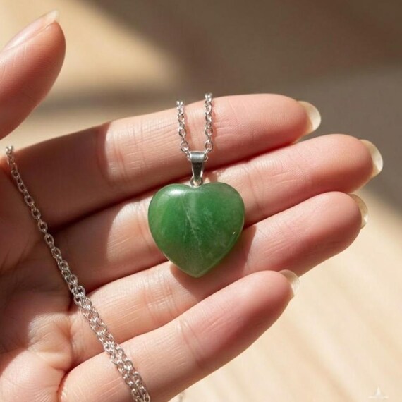 Certified Fluorite Heart Crystal Pendant, Natural Gemstone Necklace, Heart Chakra Balancing Jewellery, Elegant Spiritual Gift