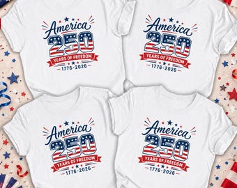 USA 250th Anniversary Shirt | America 4th of July Shirt | 1776 to 2026 Independence Day Shirt | 250 Years of Freedom Shirt | July 4th Gift