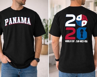 Camiseta Comfort Colors Copa Mundial 2026 / Camiseta Panamá Copa Mundial / Camiseta de fútbol Canadá México EE. UU. / Regalo para aficionados al fútbol 2026 / Ropa de fútbol unisex