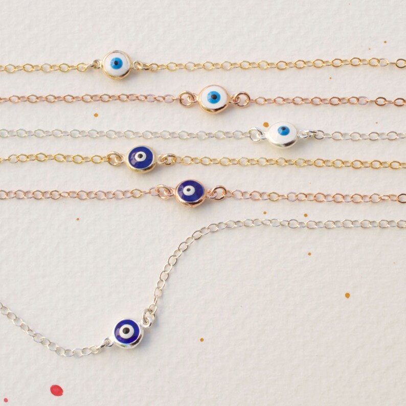 Evil Eye Anklet NEW Colors Evil Eye Ankle Bracelet Etsy