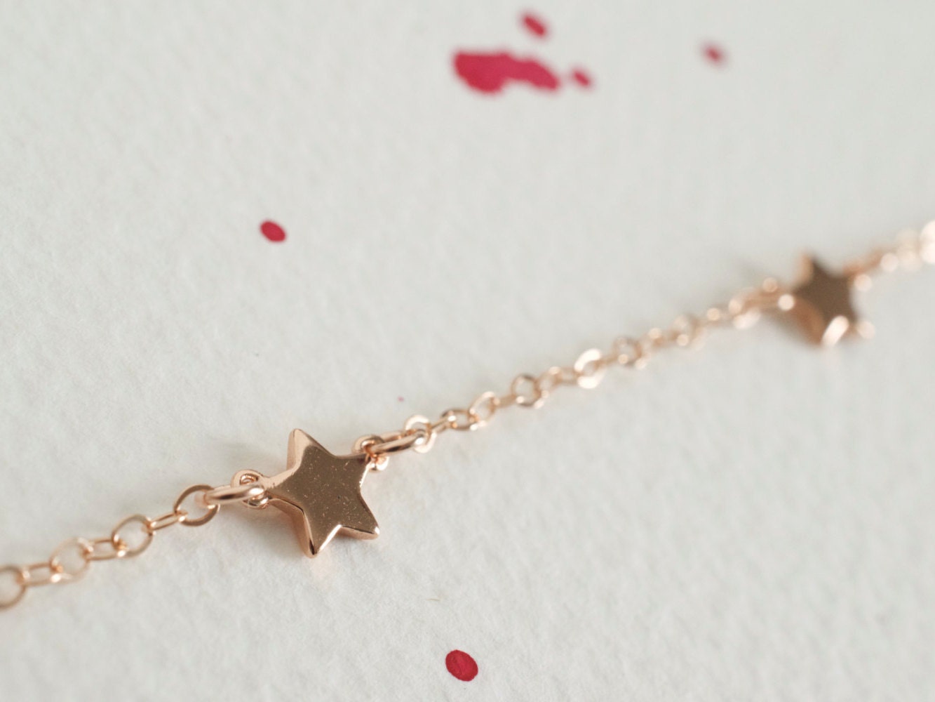 ★ROSEMONT★ 14K Petit Etoile (Dancing Jewelry) Necklace RG0 Jennie Kwon Diamond Petite Era Pendant Necklace