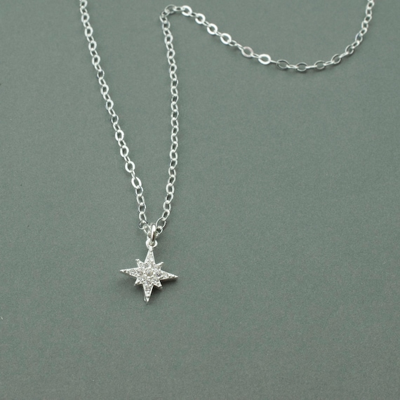 ネックレス・ペンダント +ENGBROX+ silver925 starlight cubic necklace EBNL24015SV Northern CZ Star Necklace - Sterling Silver Northern Star