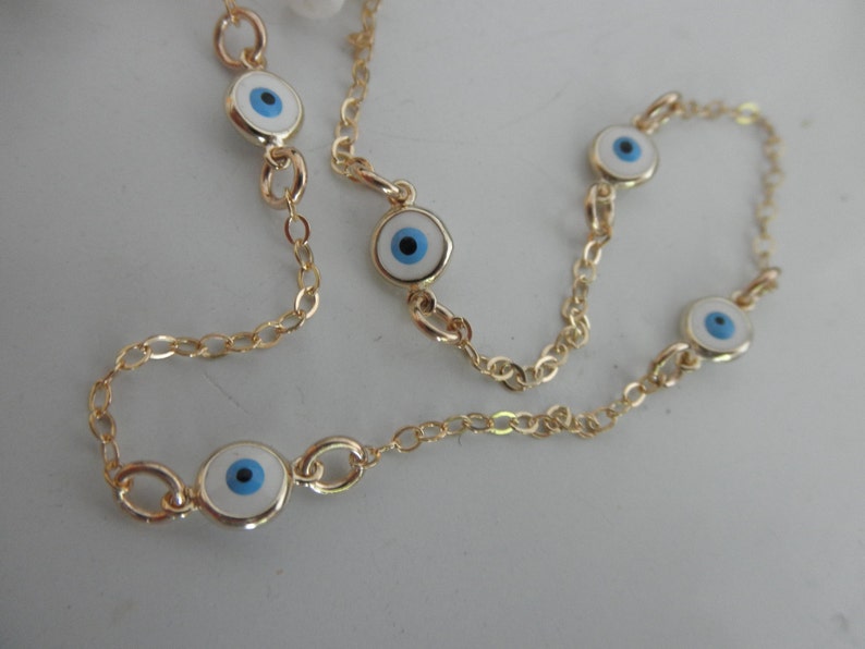 multi evil eye necklace protection necklace rose gold eye necklace gold evil eye necklace silver evil eye necklace image 4