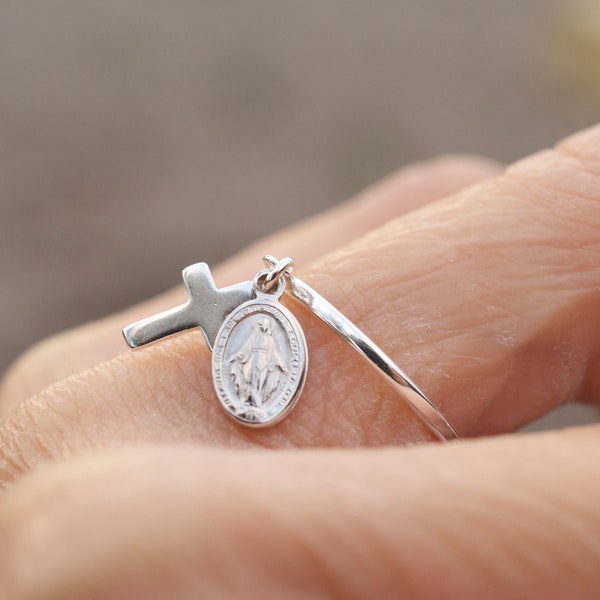Virgin Mary Ring Etsy