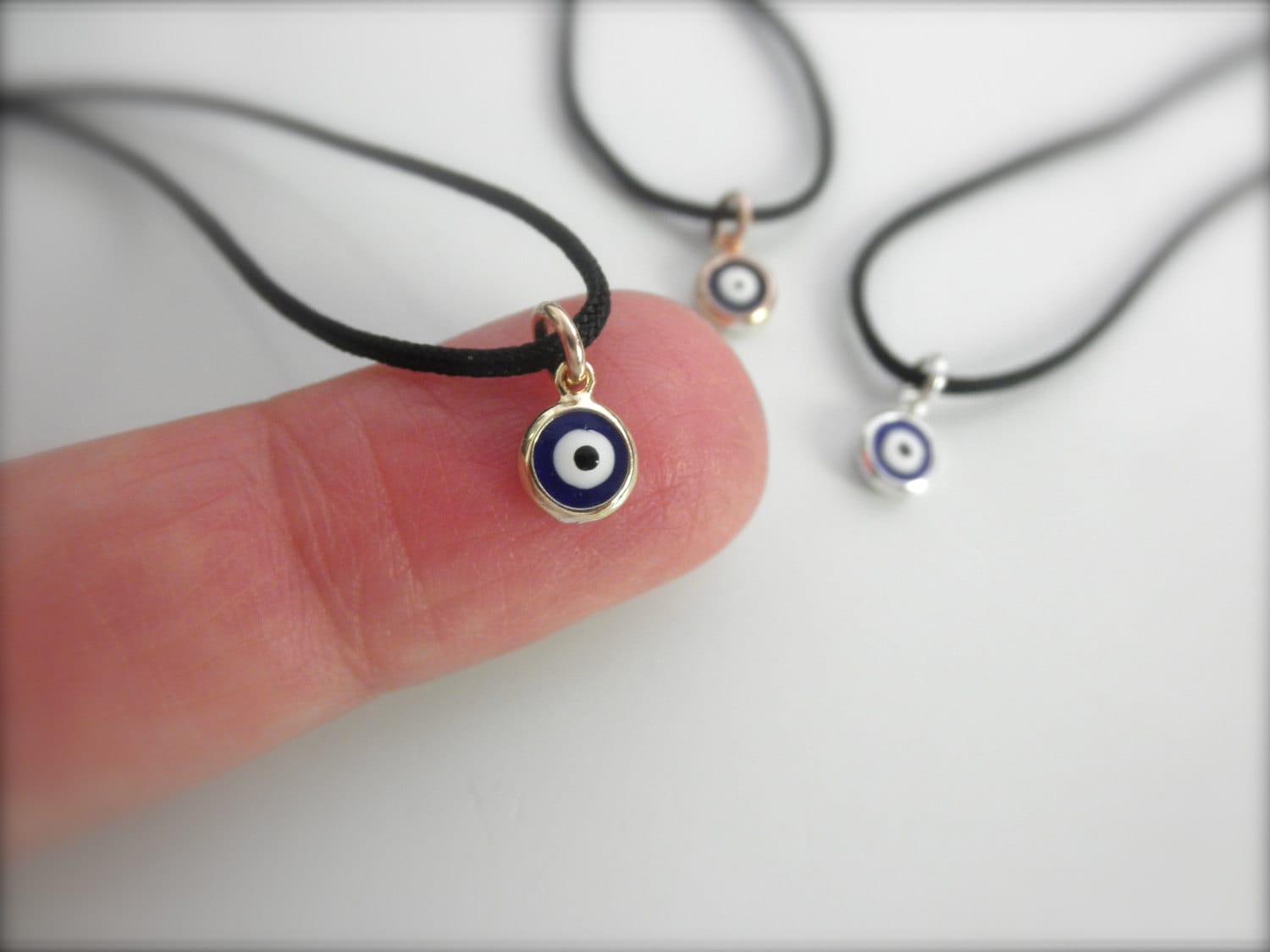 Blue Evil Eye Beaded Choker