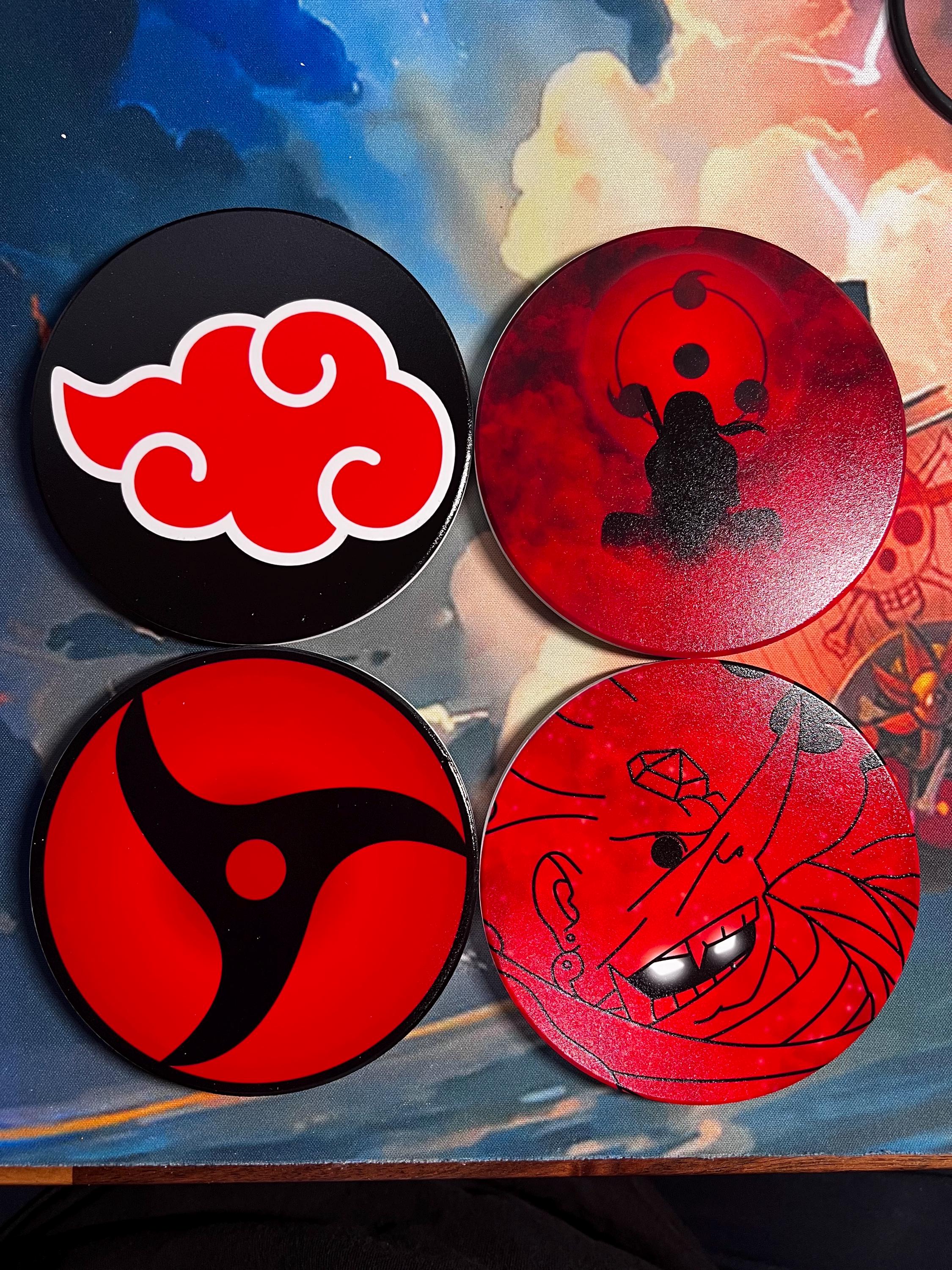 Naruto Coasters - Etsy