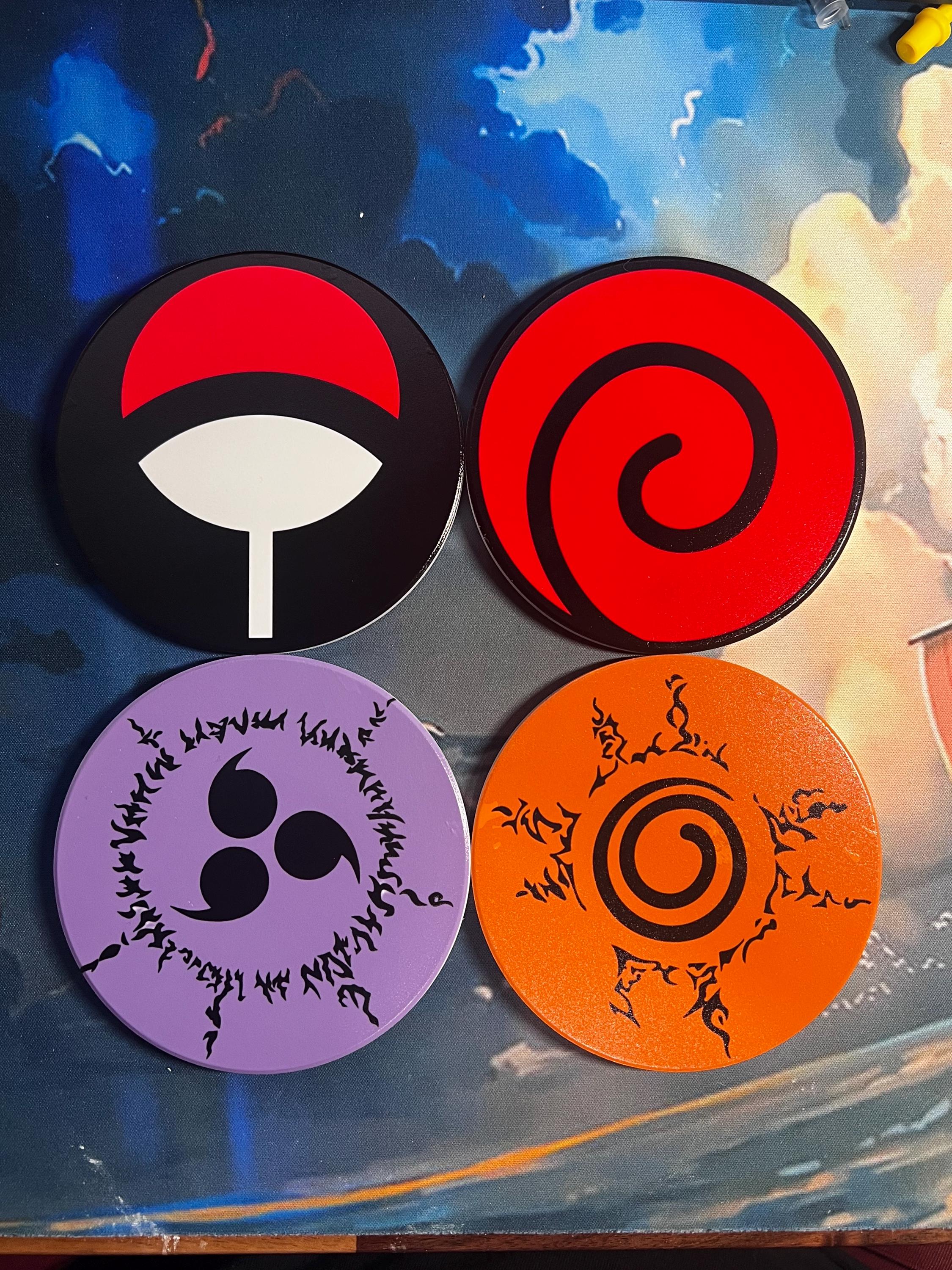 Naruto Coasters - Etsy
