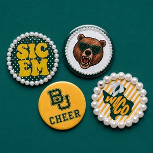 Baylor Bears Buttons | Baylor University Spirit Buttons | Tailgate & Game Day Pins