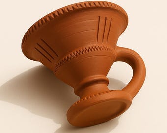 Quemador de incienso Dhoop Dani Loban de terracota hecho a mano / Porta incienso de arcilla natural, aromaterapia espiritual