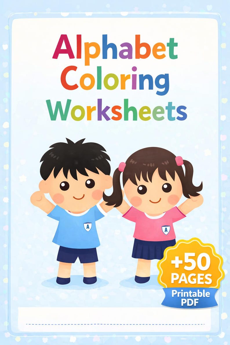 50+ Alphabet Coloring Worksheets | Kids Alphabet Learning Activities ...
