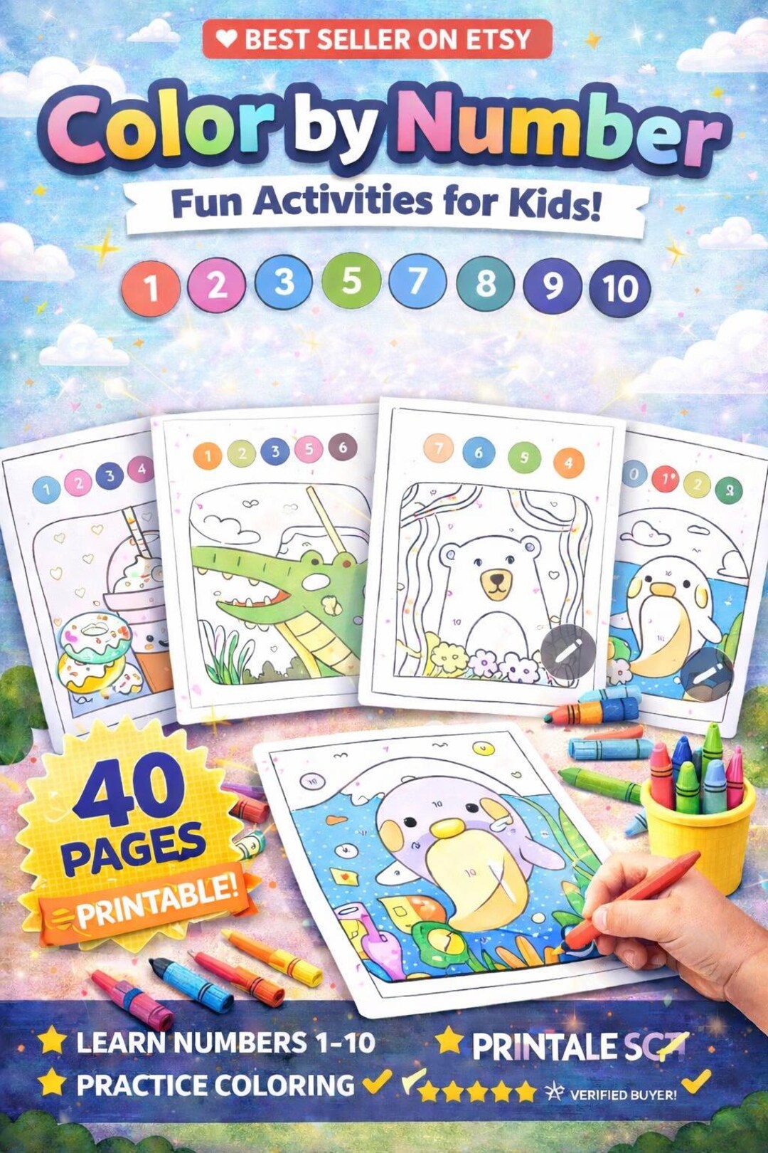 40+ Color by Number Coloring Pages | Kids Printable Worksheets ...