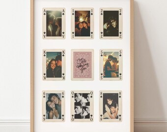 Custom Playing Cards, How Lucky are We Print, Personalized Prints for him, Anniversary Gift for Boyfriend, Couple Picture Frame, DIY Canva