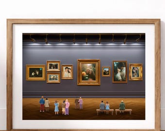 Our Story Museum Poster – Personalized Memory Wall Art – Couple Timeline Photo Poster – Editable Canva Template – 4 Sizes