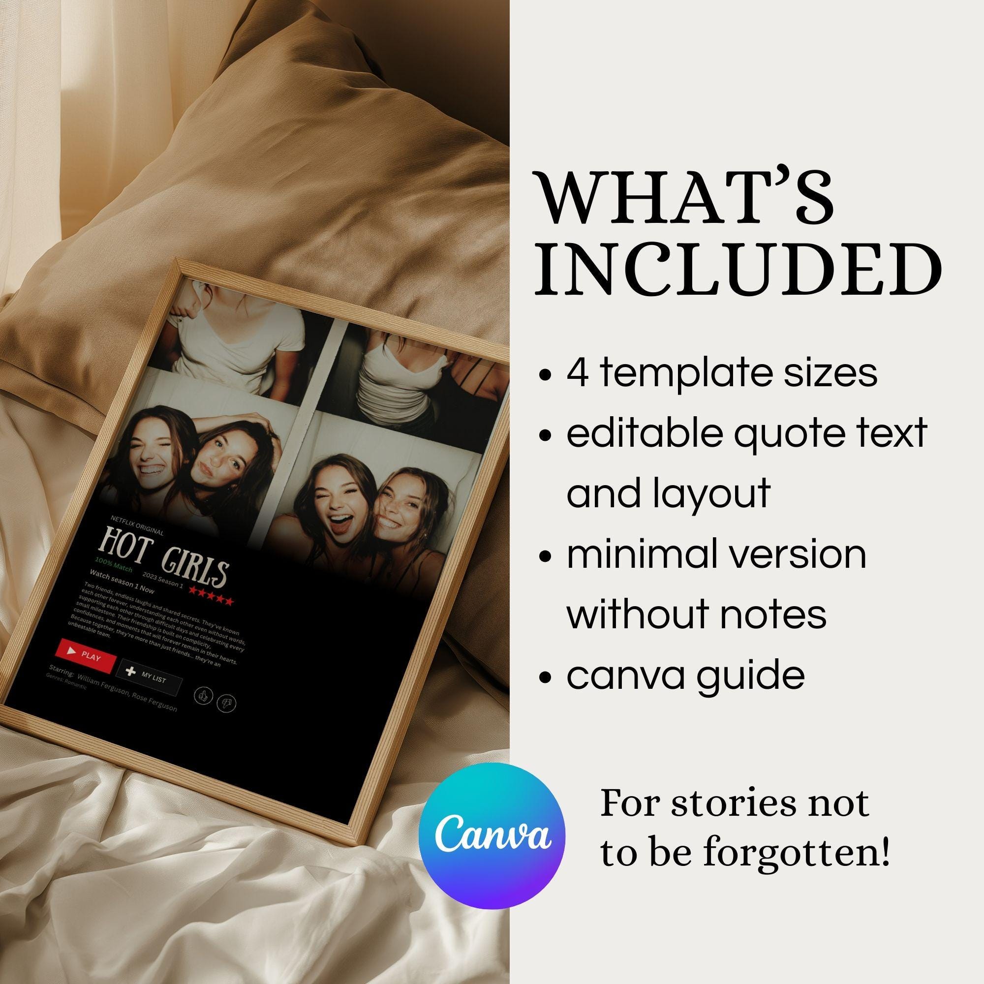 Best Friend Movie Poster Template – Editable Photo Film Poster ...
