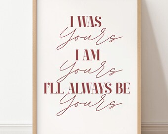 Editable Romance Quote Poster Template | BookTok Aesthetic Wall Art | Minimal Typography Print | Canva Custom Couple Gift | Digital Downloads