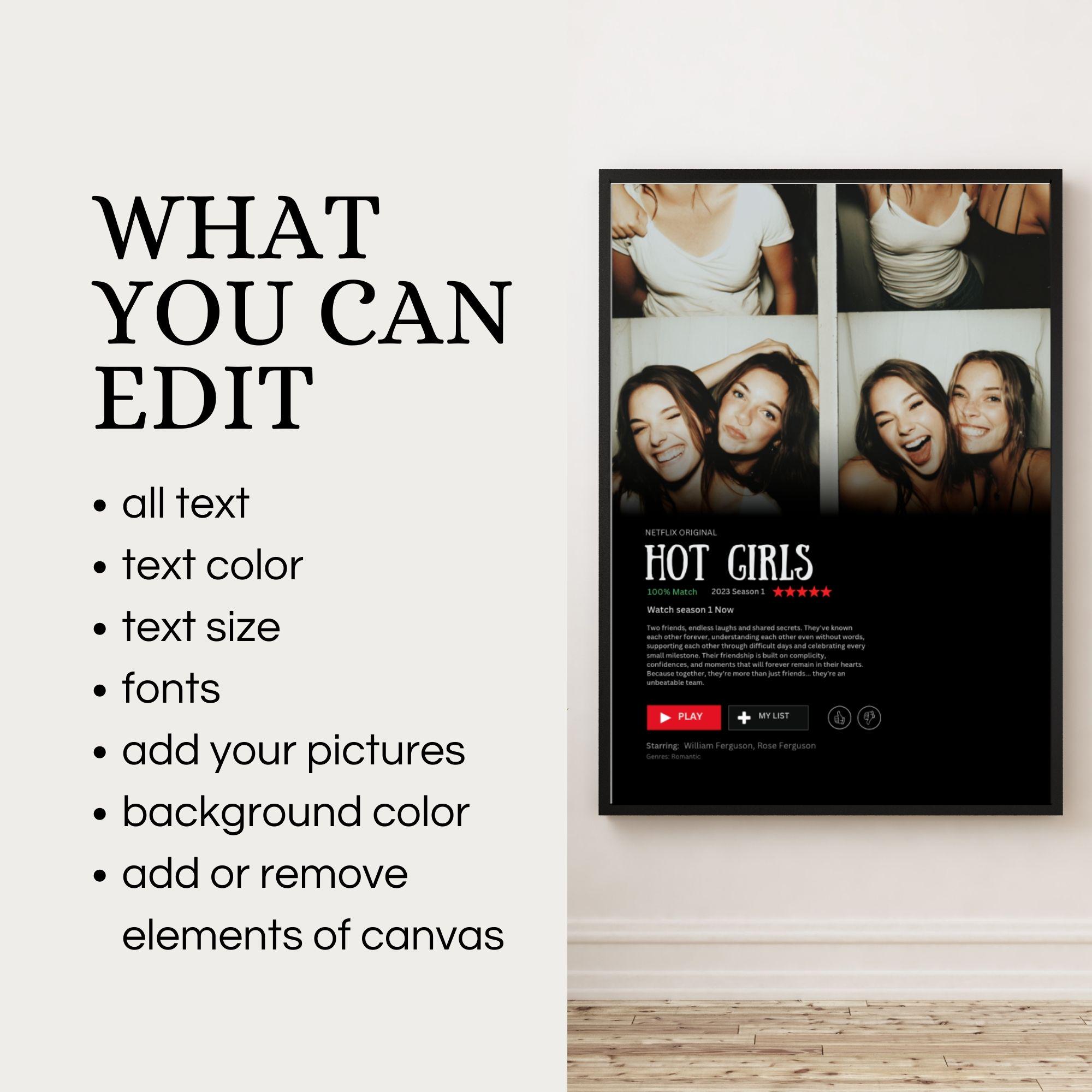 Best Friend Movie Poster Template – Editable Photo Film Poster ...