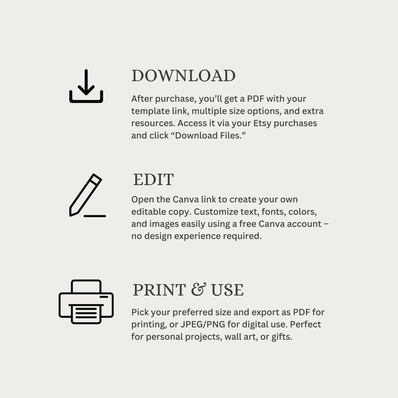 10 Things I Love About You Poster – Personalized Couple Photo Template – Editable Love List Poster – Canva Download – 4 Sizes image 13
