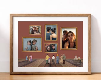 Museum of Us Poster – Custom Horizontal Wall Art – Editable Canva Template – Personalized Photo & Memory Poster – 4 Sizes