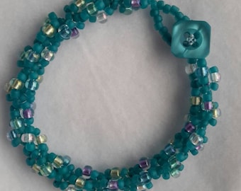 8 inch hand beaded bracelet