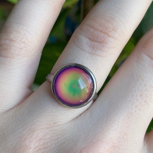 BACKORDER READ DESCRIPTION Mood Ring Adjustable Band Mood Jewelry Color Changing image 3