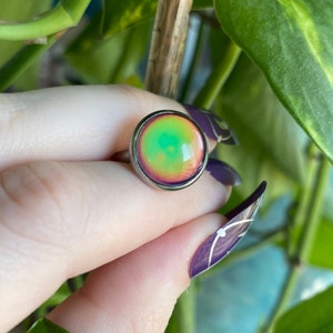 BACKORDER READ DESCRIPTION Mood Ring Adjustable Band Mood Jewelry Color Changing image 2