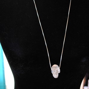 Goldstone Skull Necklace Crystal Skull Crystal Jewelry Skull Jewelry image 9