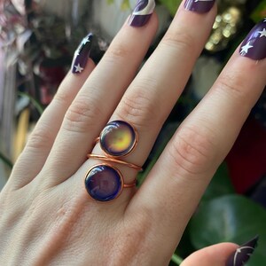 BACKORDER READ DESCRIPTION Twisted Mood Ring Color Changing Retro Mood Jewelry image 3