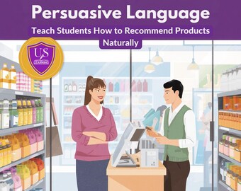 Sales Phrases ESL | Persuasive Language Activities | Business English Speaking Worksheets | Workplace English PDF | No Prep ESL