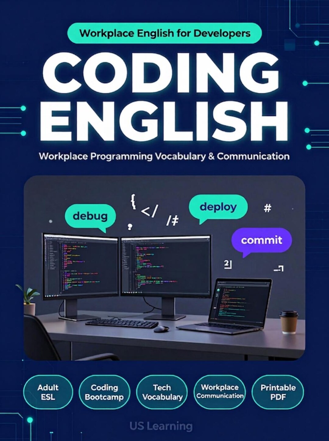 Workplace Coding English | ESL Tech Vocabulary Worksheets | Programming ...