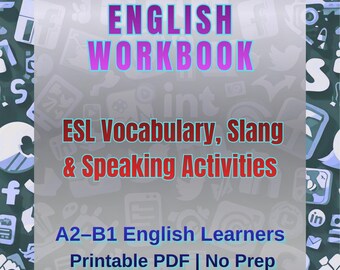 Social Media English Vocabulary Workbook