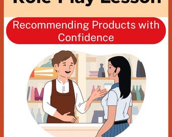 ESL Sales Role Play Lesson | Recommending Products | Business English Speaking Activity | Customer Service ESL | No Prep | A2–B1 Adults