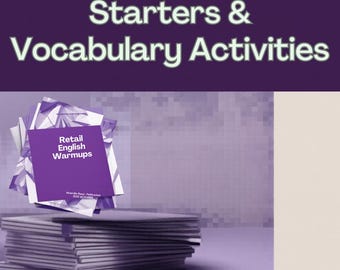 Retail English Warmups ESL | Business English Speaking Activities | Adult ESL Worksheets | Customer Service Vocabulary | No Prep PDF
