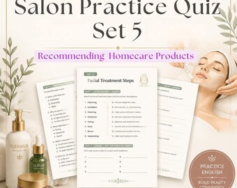 Beauty ESL Vocabulary Quiz | Printable Worksheet for English Learners | Cosmetics & Makeup Terms