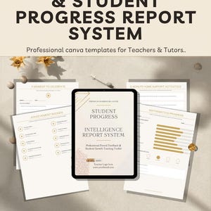 Systeem voor feedback van ouders en leerlingvoortgang | Bewerkbare canvassjabloon | Toolkit communicatie voor docenten | Bijlesformulieren