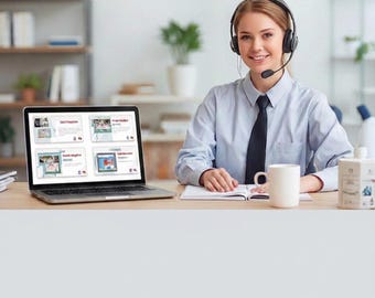 Receptionist English ESL Bundle | Business English PPTX & Workbook | Telephone Customer Service Activities | Adult ESL Workplace English