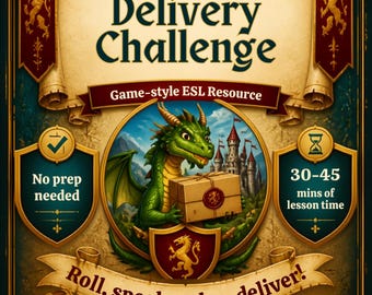 Business English ESL Game | Dragon Delivery Challenge | Speaking & Role Play | Workplace Communication | Adult ESL