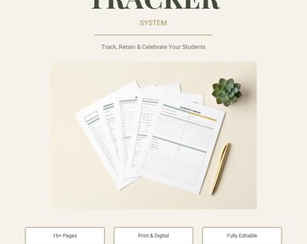 Student Progress Tracker System for Teachers | Student Data Binder | Parent Communication Log | Homeschool & Teacher Planner | Printable PDF
