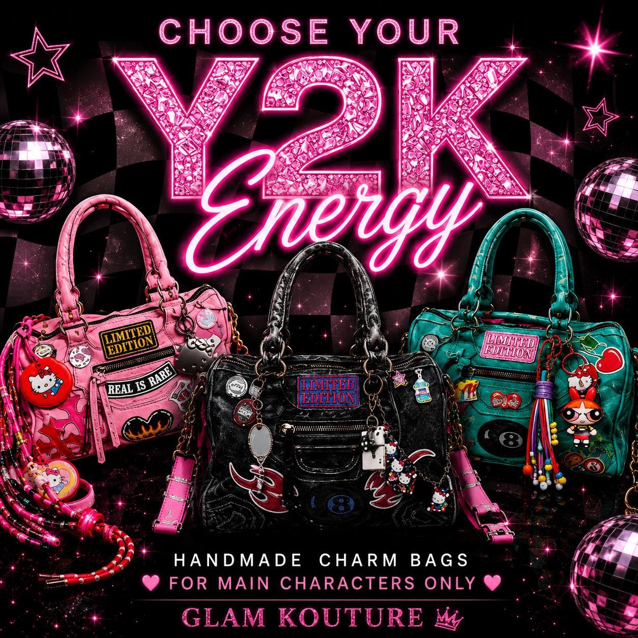 Y2K Cherry Jackpot Charm Bag - Etsy
