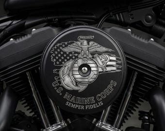 Op maat gemaakte lasergegraveerde luchtfilterkap – aluminium prestatie-upgrade motorfiets (fase 1)