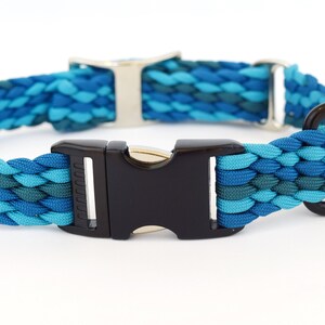 Dog Collar &quot; Boerne&quot; with Metal Side-Release Buckle - Adjustable - Braided - Paracord