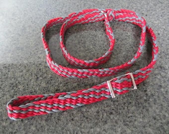 Dog Slip Lead &quot;San Marcos&quot; British Style - Flat braided - Paracord