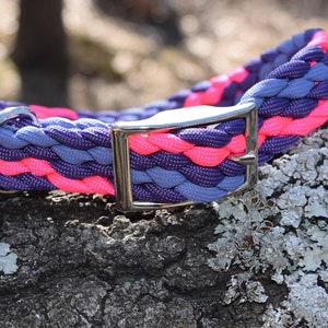 Braided Paracord Collar – Adjustable 11-15&quot; | 3/4&quot; Wide Collar for Dogs, Goats & Sheep