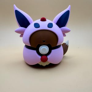 Poncho Espeon - Pokemon Character Design - 3D Printed Pokeball- Poncho Espeon - Unique Display Collectible EEVEELUTIONS