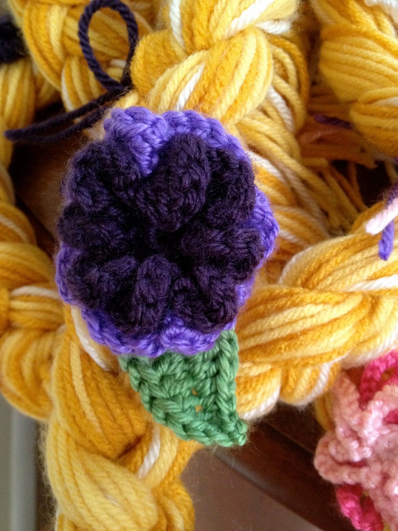 Rapunzel Hat Crochet Pattern PDF Sizes 1 to Adult Etsy