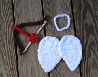 Instant Download - PDF Cupid crochet pattern - angel - photo prop