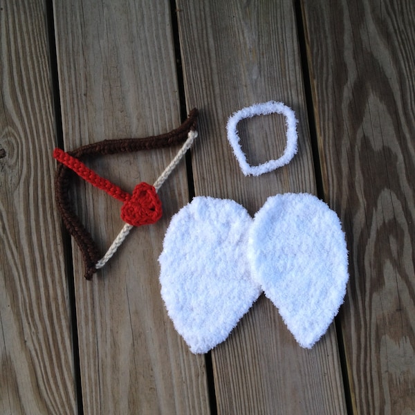 Instant Download - PDF Cupid crochet pattern - angel - photo prop