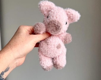 Patrón de peluche de cerdito Mudd - Patrón de crochet DESCARGA INMEDIATA Archivo PDF