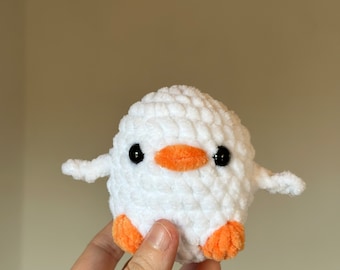 Peluche canard Amigurumi au crochet