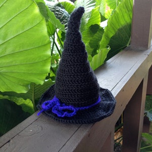 Instant Download Witch Hat Crochet Pattern PDF Newborn to Adult photography prop Halloween costume image 2